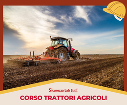[AF_AULA_ATTR_005] Corso di formazione TRATTORI AGRICOLI ALL.VIII -  8 ore - A RUOTE GOMMATE