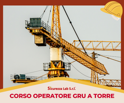 [AF_AULA_ATTR_019] CORSO DI FORMAZIONE OP. GRU (A TORRE) ALL. V. GRU CON TIPO DI ROTAZIONE :IN ALTO 12 ORE AULA