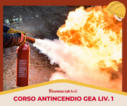 [AF_VIDEOCONF_29] CORSO DI FORMAZIONE GESTIONE EMERGENZE ANTINCENDIO GEA LIVELLO 1 - 4 ORE VIDEOCONFERENZA + PRATICA IN AULA